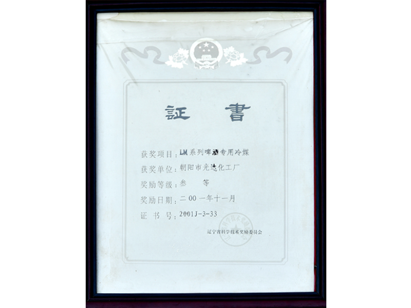 遼寧省科學(xué)技術(shù)進步三等獎